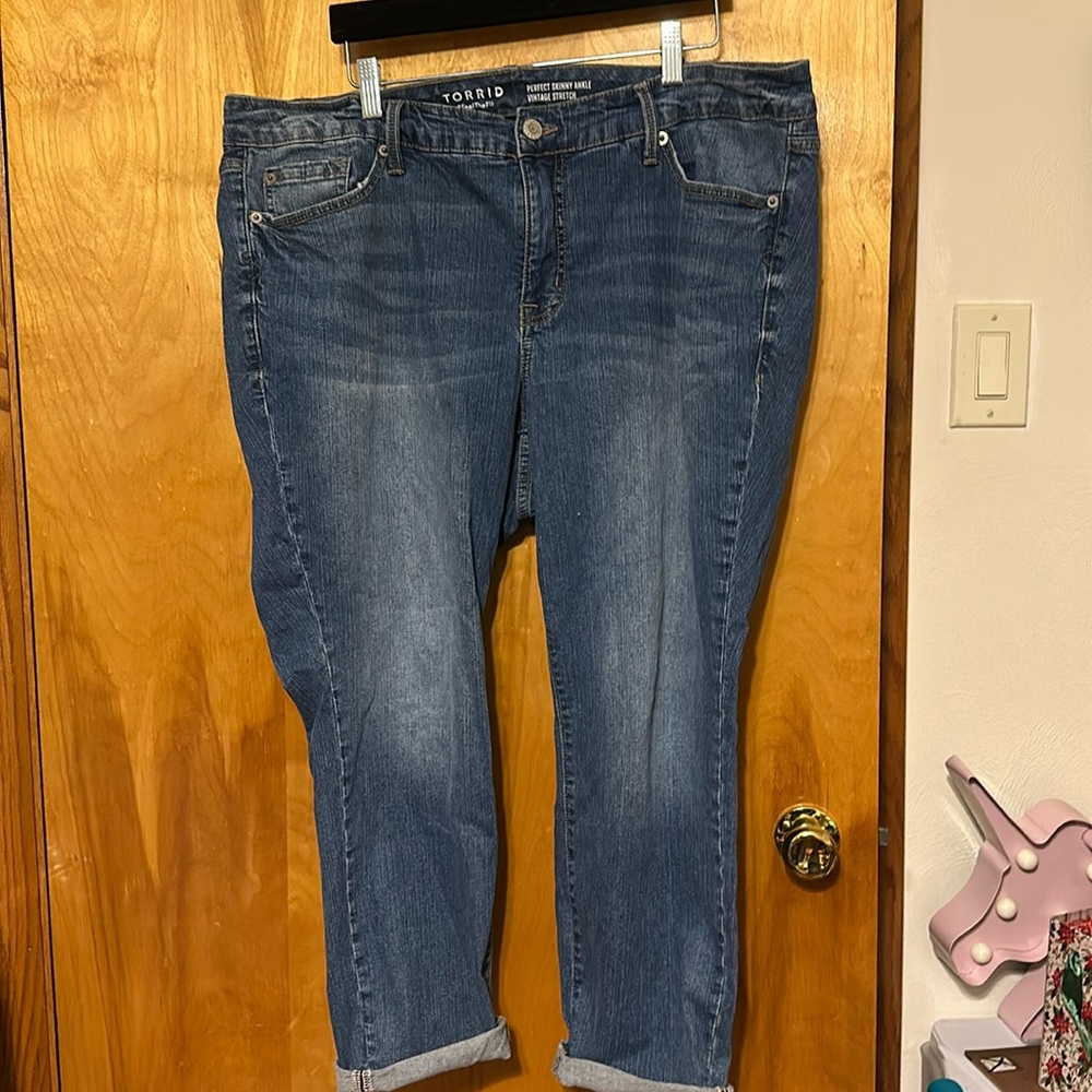 Women’s Torrid Perfect Skinny Ankle Jeans, Soze 20